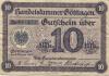 Göttingen - Handelskammer - 9.10.1918 - 10 Mark 