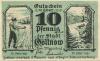 Gollnow (heute: PL-Goleniow) - Stadt - 15.2.1921 - 10 Pfennig 