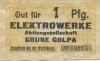 Golpa (heute: Gräfenhainichen) - Elektrowerke AG Berlin, Grube Golpa - -- - 1 Pfennig 