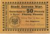 Gorzno - Stadt - 15.3.1917 - 31.12.1918 - 50 Pfennig 