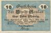 Goslar - Stadt - Mai 1917 - 1.5.1920 - 10 Pfennig 