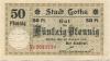 Gotha - Stadt - 28.1.1917 - 50 Pfennig 