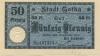 Gotha - Stadt - 28.1.1917 - 50 Pfennig 