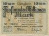 Greiz - Kreis - 15.10.1923 - 500 Millionen Mark 