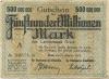 Greiz - Kreis - 15.10.1923 - 500 Millionen Mark 