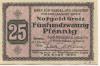 Greiz - Bank für Handel und Industrie, Niederlassung Greiz - 1.10.1919 - Ende 1920 - 25 Pfennig