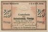 Greiz - Greizer Bankverein eGmbH - 1.1.1917 - 25 Pfennig 
