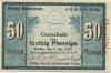 Greiz - Greizer Bankverein eGmbH - 1.1.1917 - 50 Pfennig 