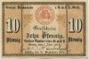 Greiz - Greizer Bankverein eGmbH - 1.1.1917 - 31.12.1918 - 10 Pfennig 