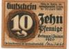 Grimma - Amtshauptmannschaft - 1.12.1920 - 30.6.1921 - 10 Pfennig
