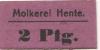 Groitzsch - Hente, Molkerei - -- - 2 Pfennig 
