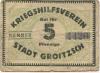 Groitzsch - Kriegshilfsverein - -- - 5 Pfennig 