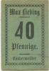 Groitzsch - Liebing, E. Max. Bäckermeister - -- - 40 Pfennig 