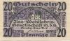 Grube Ilse (heute: Großräschen) - Ilse-Wohlfahrtsgesellschaft mbH - -- - 20 Pfennig