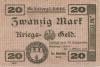 Grünberg (heute: PL-Zielona Gora) - Stadt - 8.10.1918  - 1.5.1919 - 20 Mark 