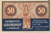 Grundhof - Gemeinde - 1.4.1920 - 31.12.1921 - 50 Pfennig 