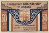 Grundhof - Gemeinde - 1.4.1920 - 31.12.1921 - 50 Pfennig 