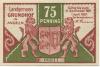 Grundhof - Gemeinde - 1.4.1921 - 31.12.1921 - 75 Pfennig 