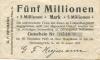 Gückelsberg und Flöhe (heute: Flöha) - Heymann, G. F., Baumwollspinnerei - 30.8.1923 - 30.11.1923 - 5 Millionen Mark 
