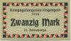 Güstrow - IX.Armeekorps, Kriegsgefangenenlager - 1918 - 20 Mark 
