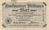 Halle - Reichsbahndirektion -26.9.1923 - 500 Millionen Mark 