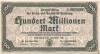 Hamburg - Stadt und Staat - 24.9.1923 - 100 Millionen Mark 