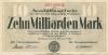 Hamburg - Stadt und Staat - 15.10.1923 - 10 Milliarden Mark 