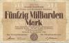 Hamburg - Stadt und Staat - 24.10.1923 - 50 Milliarden Mark 