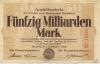 Hamburg - Stadt und Staat - 24.10.1923 - 50 Milliarden Mark