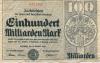 Hamburg - Stadt und Staat - 29.10.1923 - 100 Milliarden Mark