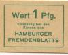 Hamburg - Broschek & Co mbH, Hamburger Fremdenblatt - -- - 1 Pfennig 