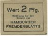 Hamburg - Broschek & Co mbH, Hamburger Fremdenblatt - -- - 2 Pfennig 