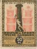 Hamburg - Kultur- und Sportwoche, Finanzausschuss und Geschäftsführung - 12.8.1921/24.8.1921 - 1.10.1921 - 50 Pfennig