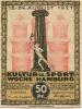 Hamburg - Kultur- und Sportwoche, Finanzausschuss und Geschäftsführung - 12.8.1921/24.8.1921 - 1.10.1921 - 50 Pfennig