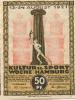 Hamburg - Kultur- und Sportwoche, Finanzausschuss und Geschäftsführung - 12.8.1921/24.8.1921 - 1.10.1921 - 50 Pfennig