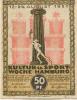 Hamburg - Kultur- und Sportwoche, Finanzausschuss und Geschäftsführung - 12.8.1921/24.8.1921 - 1.10.1921 - 50 Pfennig