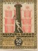 Hamburg - Kultur- und Sportwoche, Finanzausschuss und Geschäftsführung - 12.8.1921/24.8.1921 - 1.10.1921 - 50 Pfennig