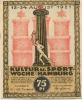 Hamburg - Kultur- und Sportwoche, Finanzausschuss und Geschäftsführung - 12.8.1921/24.8.1921 - 1.10.1921 - 75 Pfennig 