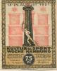 Hamburg - Kultur- und Sportwoche, Finanzausschuss und Geschäftsführung - 12.8.1921/24.8.1921 - 1.10.1921 - 75 Pfennig 