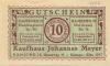 Hamburg - Meyer, Johannes, Kaufhaus, Heussweg 95, Hamburger Str. 98 und Hellkamp 76 - 1.6.1920 - 10 Pfennig