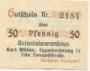 Hamburg - Möller, Karl, Kolonialwarenhaus, Eppendorfer Weg 75, Ecke Tornquiststr. - Mai 1919 - 50 Pfennig 