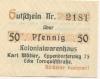Hamburg - Möller, Karl, Kolonialwarenhaus, Eppendorfer Weg 75, Ecke Tornquiststr. - Mai 1919 - 50 Pfennig