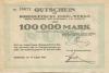 Hamburg - Norddeutsche Union-Werke, Werft, Maschinen- und Waggonbau AG, Rödingsmarkt 72 - 15.8.1923 - 30.9.1923 - 100000 Mark