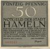 Hameln - Stadt - 1.6.1921 - 50 Pfennig 