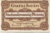 Hannover - Handelskammer - 16.9.1918 - 25 Pfennig 