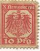 Hannover - X.Armeekorps - -- - 10 Pfennig 