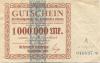 Hannover-Linden - Kreissparkasse des Landkreises Linden - 10.8.1923 - 1.9.1923 - 1 Million Mark 