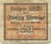 Harburg - Thörl's, F., Vereinigte Harburger Oelfabriken AG - 11.11.1918 - 1.2.1919 - 50 Pfennig 