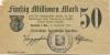 Hartha - Städtische Sparkasse - 22.9.1923 - 50 Millionen Mark 