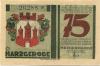 Harzgerode - Stadt - 7.7.1921 - 75 Pfennig 